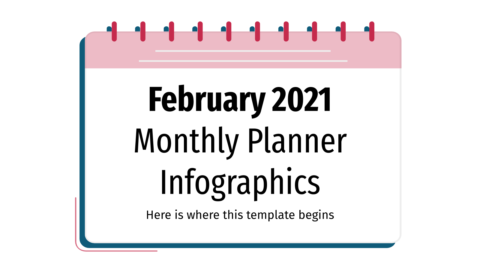 2021年2月PowerPoint月度计划